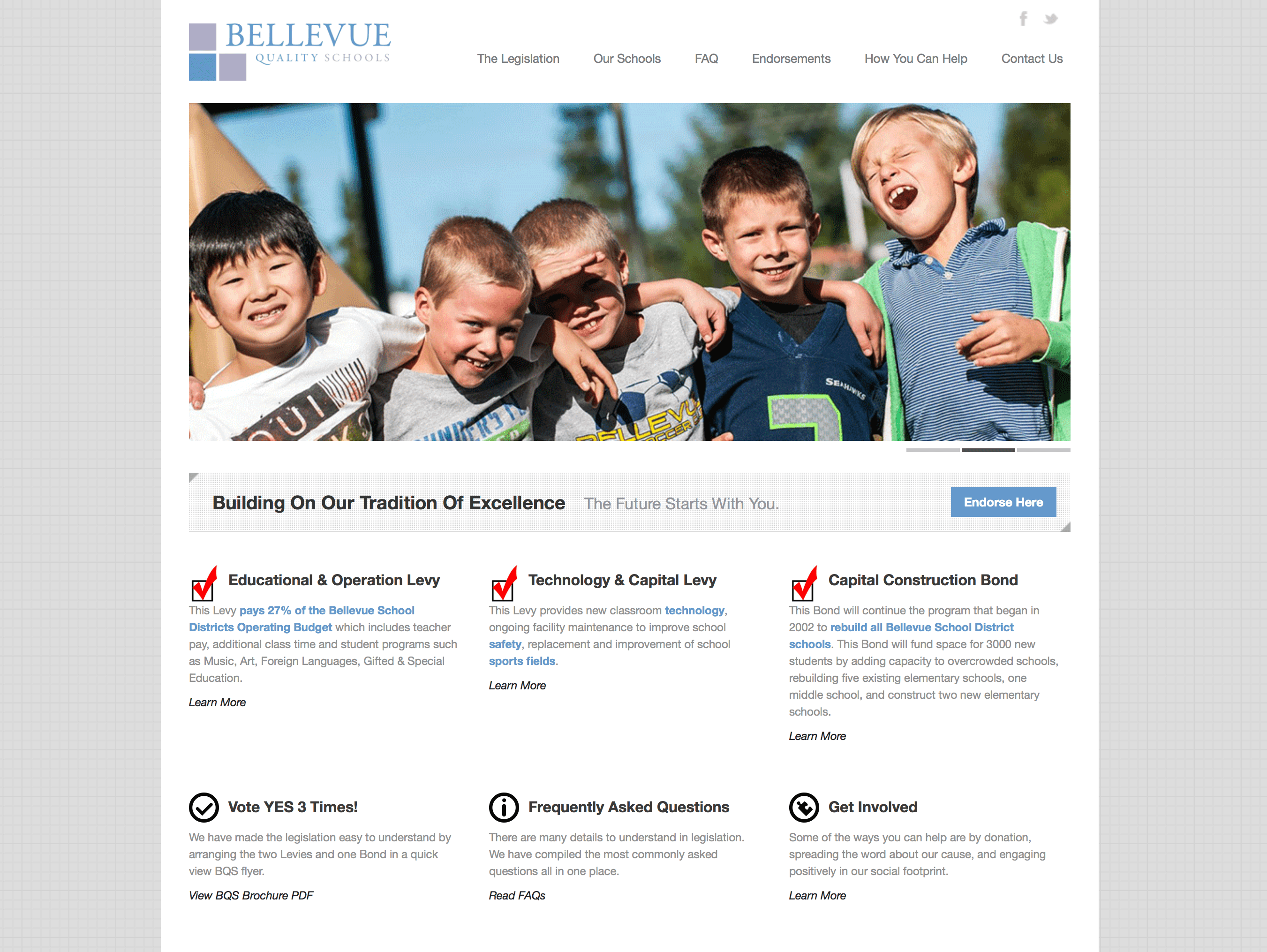 Bellevue Quality Schools Initiative Website
